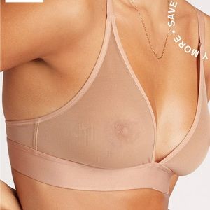 Negative deep v, nude, sieve, size 1